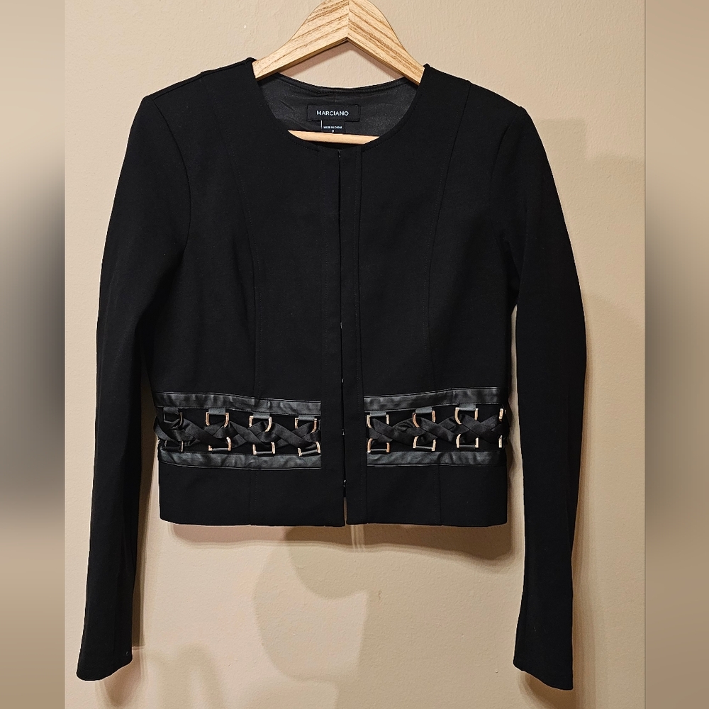 Marciano Twisted Belt Cropped Blazer.Sz.8  V-G